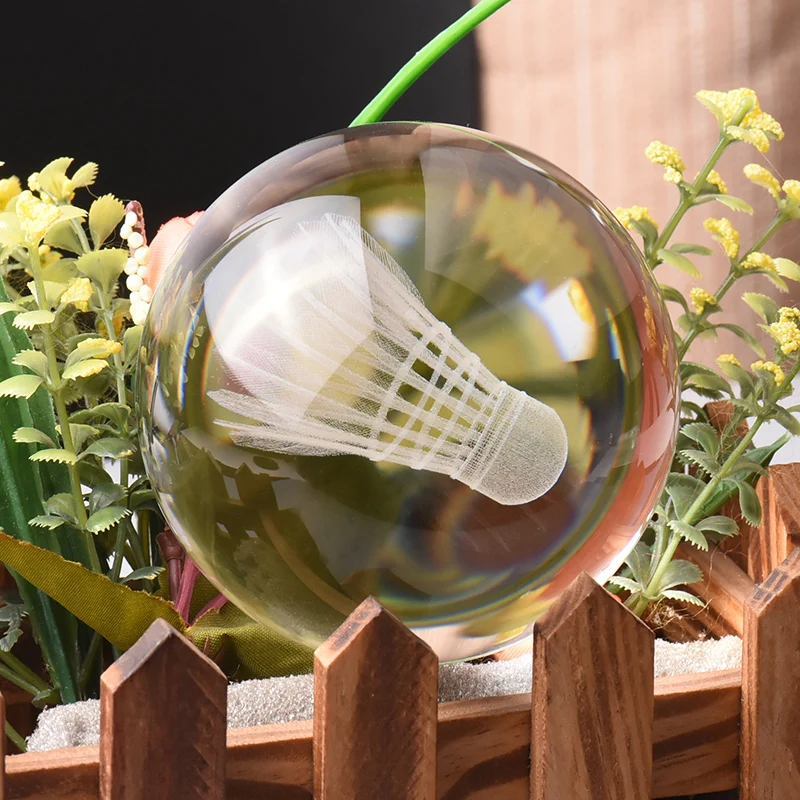 Новинка хрустальный шар 3d лазер для бадминтона спортивный призом аксессуары