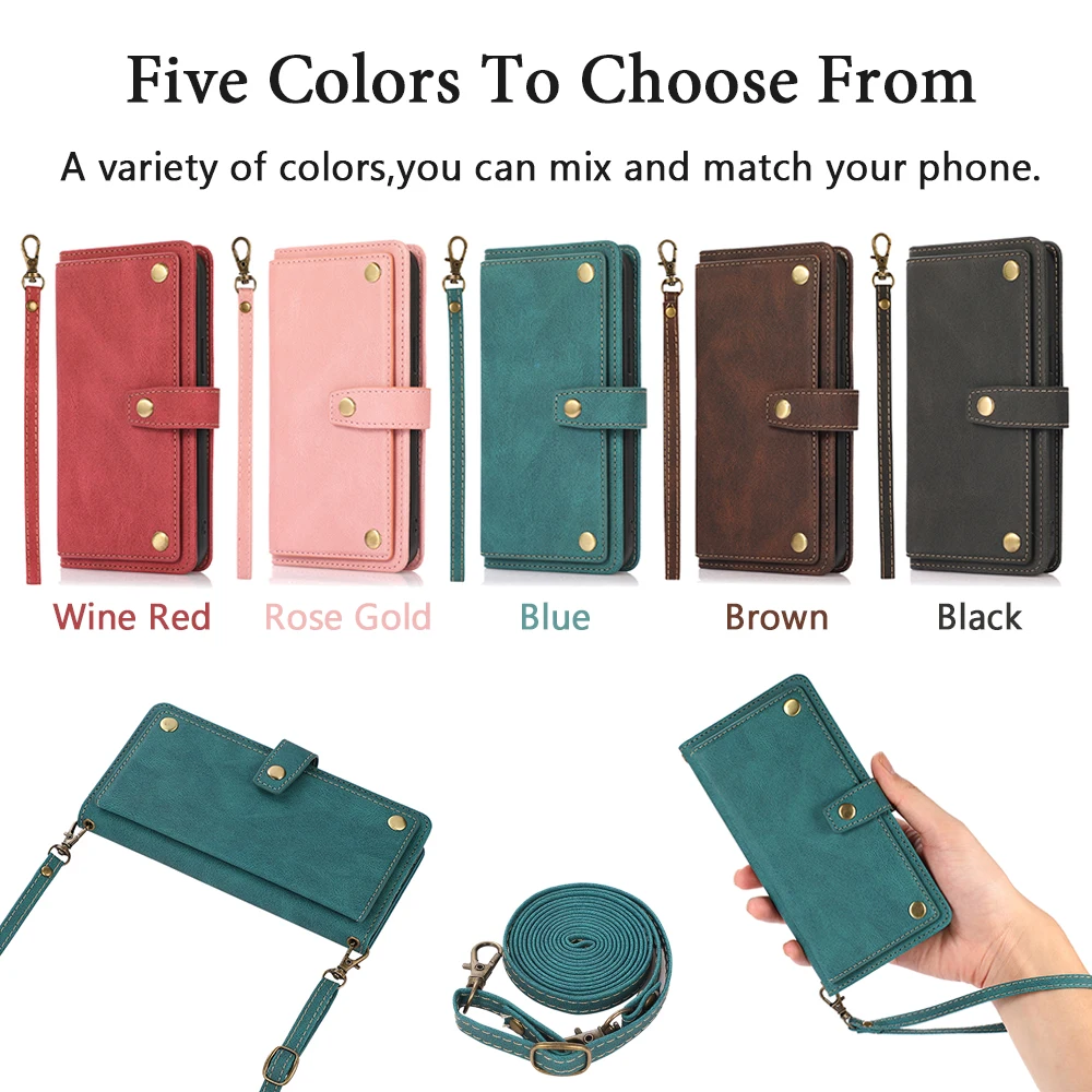 Leather Case For Samsung Galaxy A52 A72 A32 A13 A12 A22 A51 A71 A41 A31 A21 A50 A70 A30 S A40 A20 E A10 Wallet Flip Phone Cover