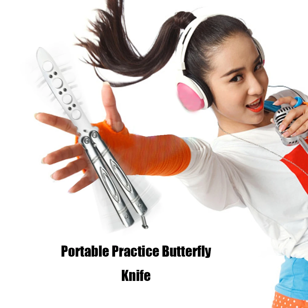 Складной нож-бабочка портативный Клинок-трансформер из нержавеющей стали