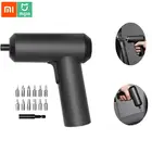 Xiaomi MIJIA Электрическая отвертка аккумуляторная 3,6 V 2000 мАч, литий-ионный аккумулятор 5N.m крутящий момент, украшенное мозаикой из драгоценных камней, 12 шт. S2 головок винта умный дом набор инструментов
