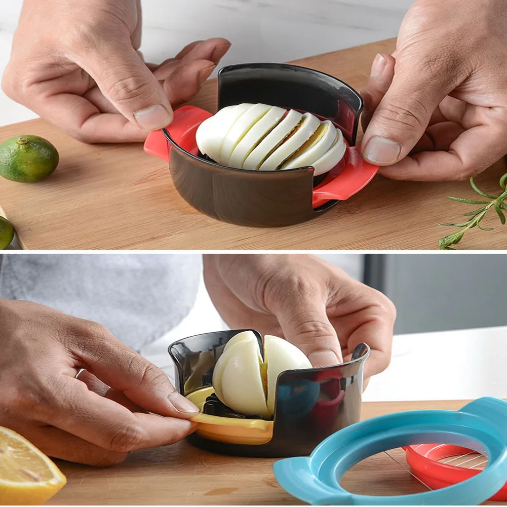 

Egg Cutter Multifunctional Egg Slicer 3in1 Kitchen Gadgets Egg Splitter Cut Egg Device Creative Kitchen Egg Tools Slicers Divide