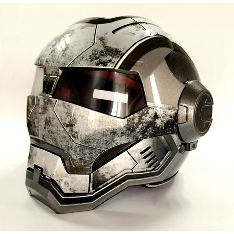 Шлем гоночный для мотокросса Железный человек мотоциклетный шлем внедорожного