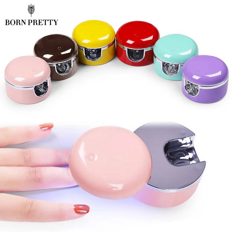 Светодиодный УФ лампа для ногтей 3 Вт мини розовая Беспроводная портативная USB