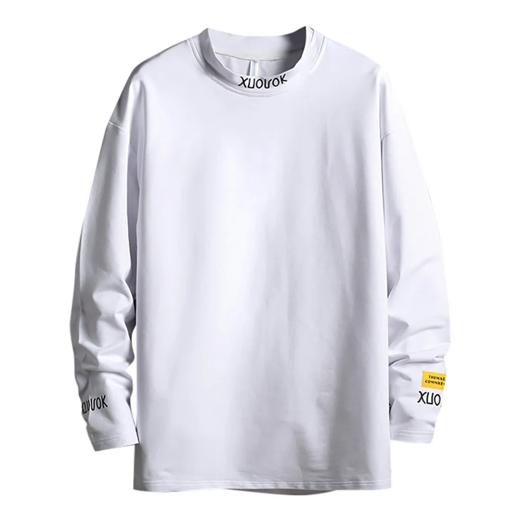 Мужская Повседневная футболка с принтом Chamsgend топ круглым вырезом и длинными