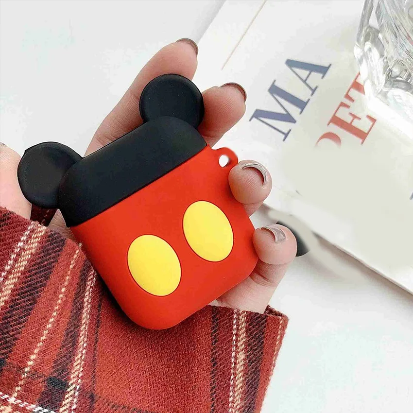 A1 Чехол для airpods с милым котом из мультфильма, защитный чехол с милым ремешком, силиконовый чехол для air pods 2, беспроводной чехол для наушников - Цвет: A1
