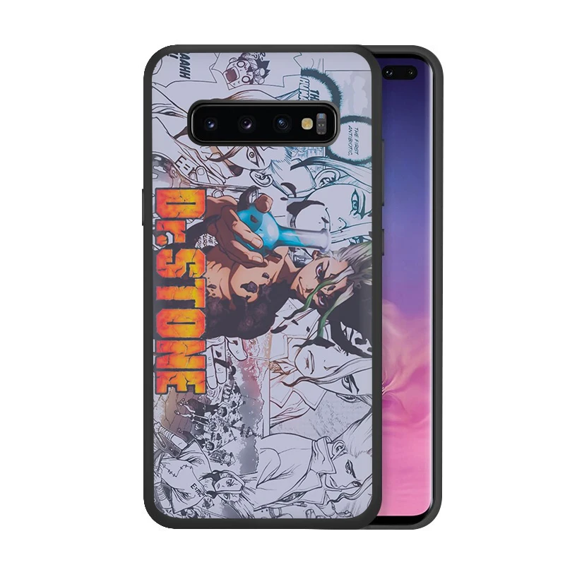 B7 EWAU Dr камень манга силиконовый чехол для телефона для samsung S6 S7 край S8 S9 S10 плюс S10e Note 8, 9, 10, M10 20 30 40 - Цвет: B7
