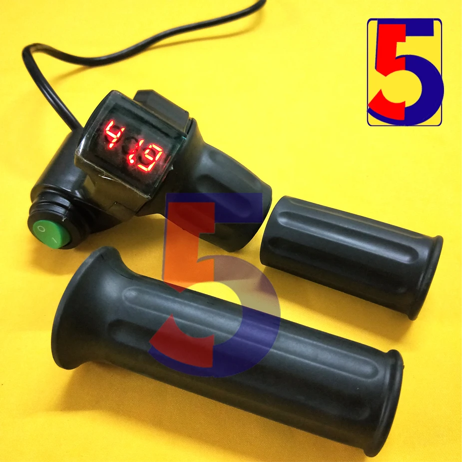 Электрический велосипедный руль дроссельной заслонки 12-99 в ЖК-дисплей