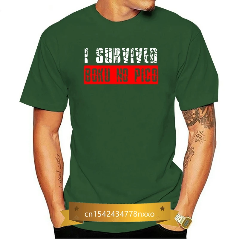 

Men Fashion Tee Shirt 2018 I Survived Boku No Pico Anime Cosplay Japan T Shir Mens Fashion Tee Shirt Mens Design T-Shirt