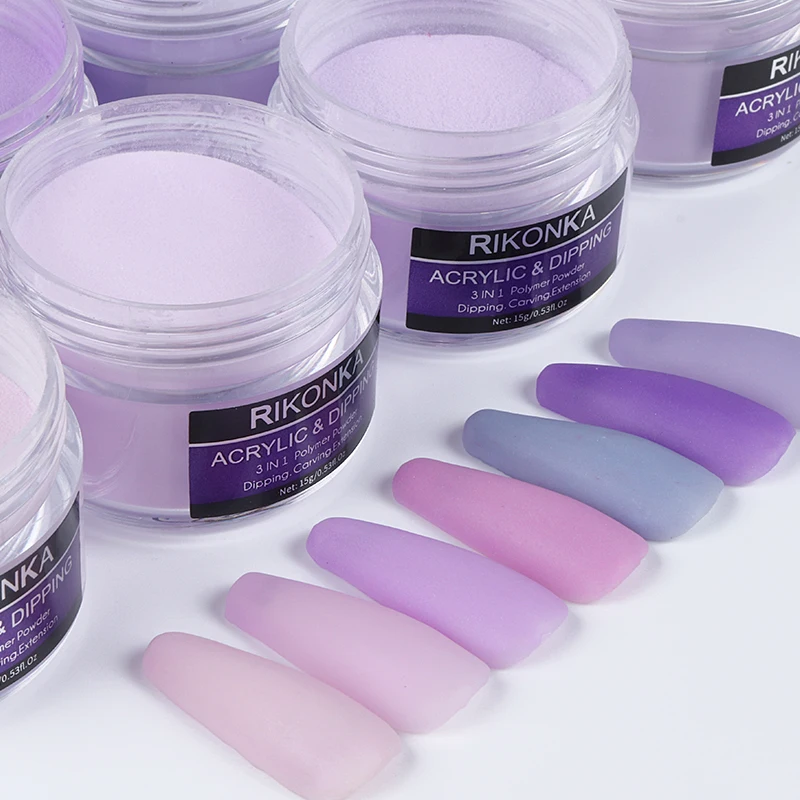 15 г акриловая пудра светильник лый цвет резьба ногтей полимерный наконечник