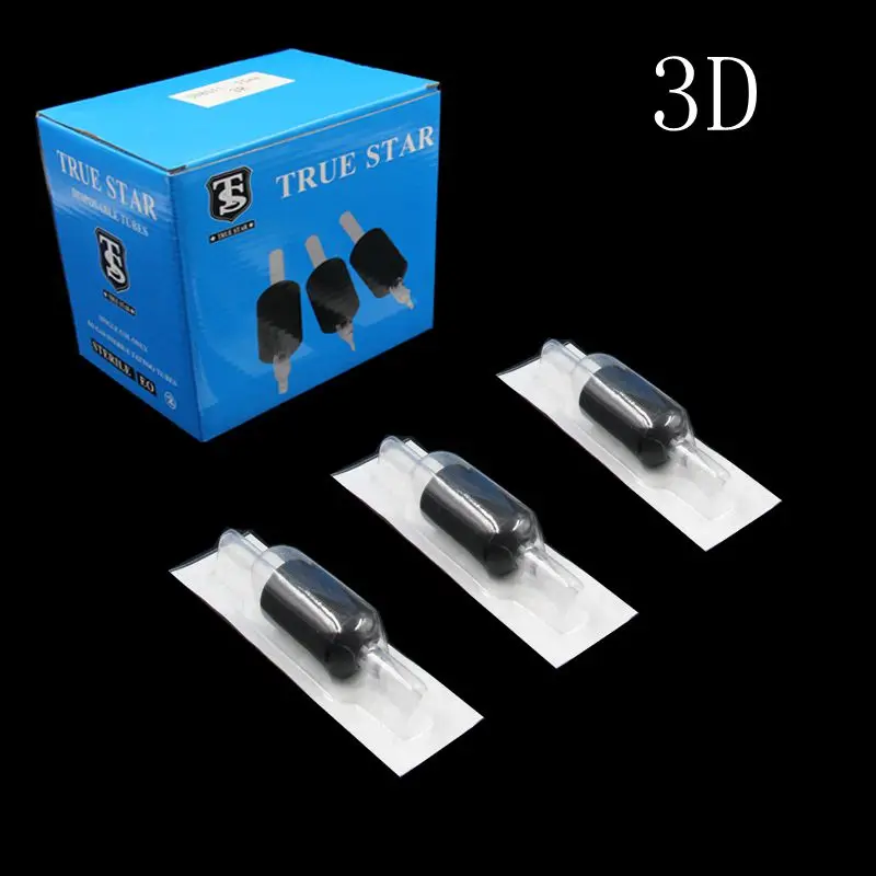 20 шт Одноразовые 3D Алмазные трубки для татуировки с длинными наконечниками