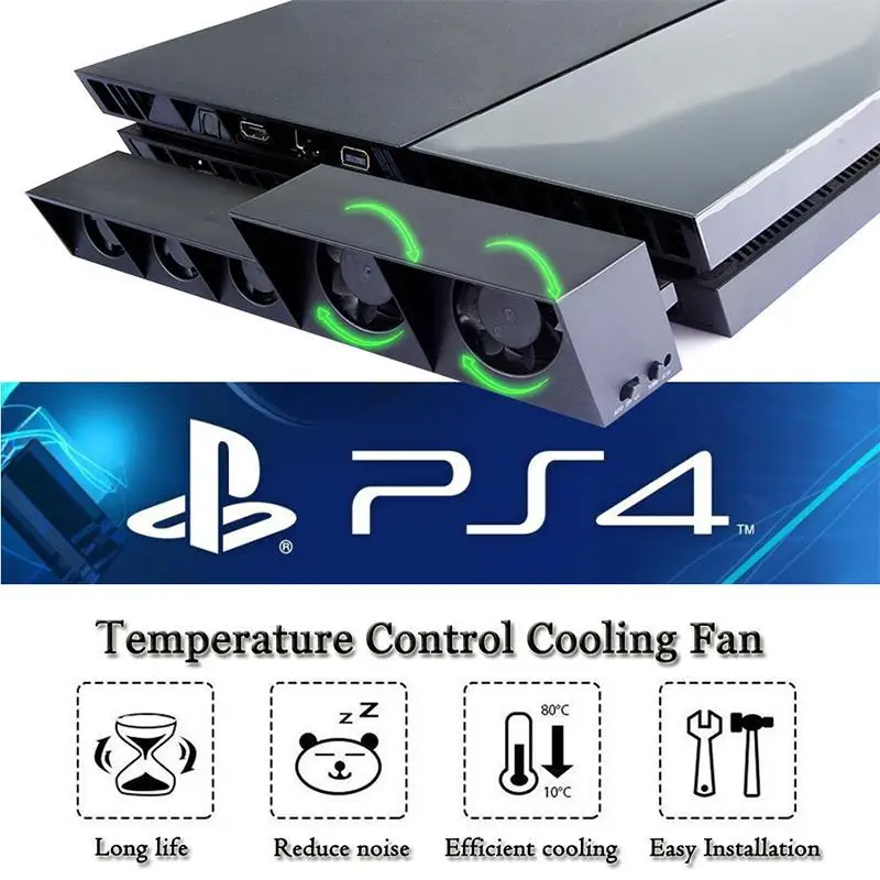 

TWISTER.CK for PS4 5-Fan Cooling External Turbo Temperature Control Cooler Radiator of Main Engine