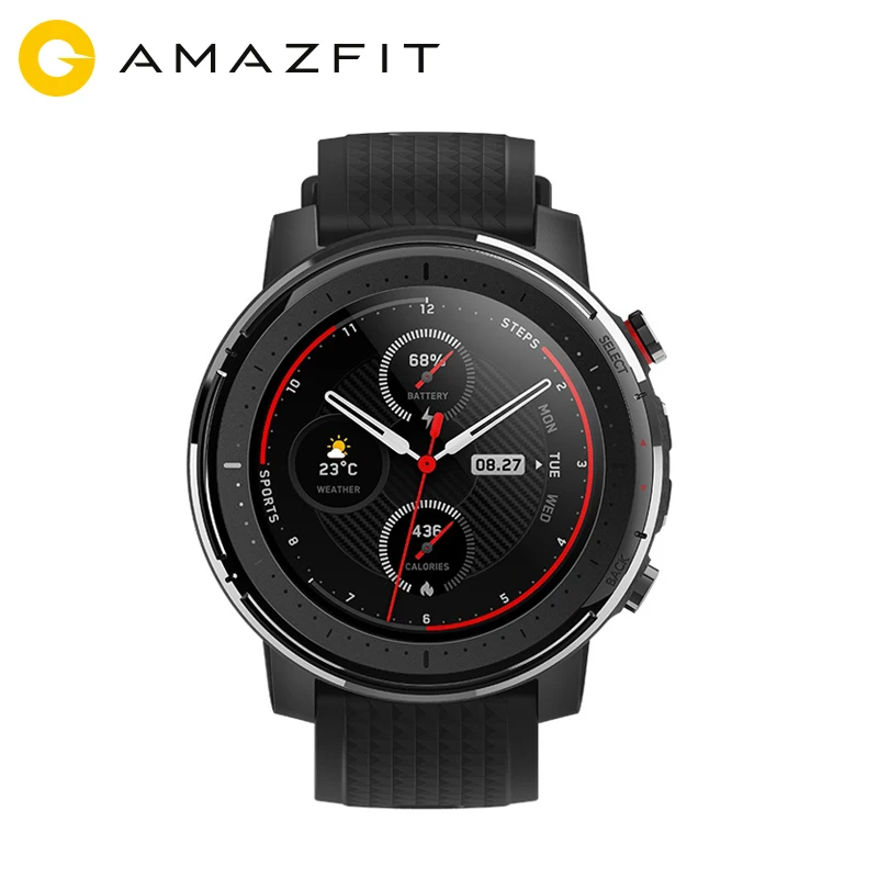 СМАРТ ЧАСЫ XIAOMI AMAZFIT STRATOS 3 (SMART SPORT WATCH 3) – ДВА ПРОЦЕССОРА 19 СПОРТИВНЫХ РЕЖИМОВ