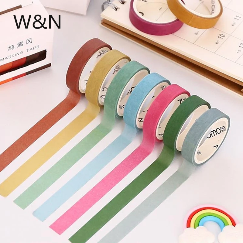

5pcs/lot Rainbow Washi Tape Set DIY Decoration Scrapbooking Planner Masking Tape Adhesive Tape Label Sticker Kawaii Stationery