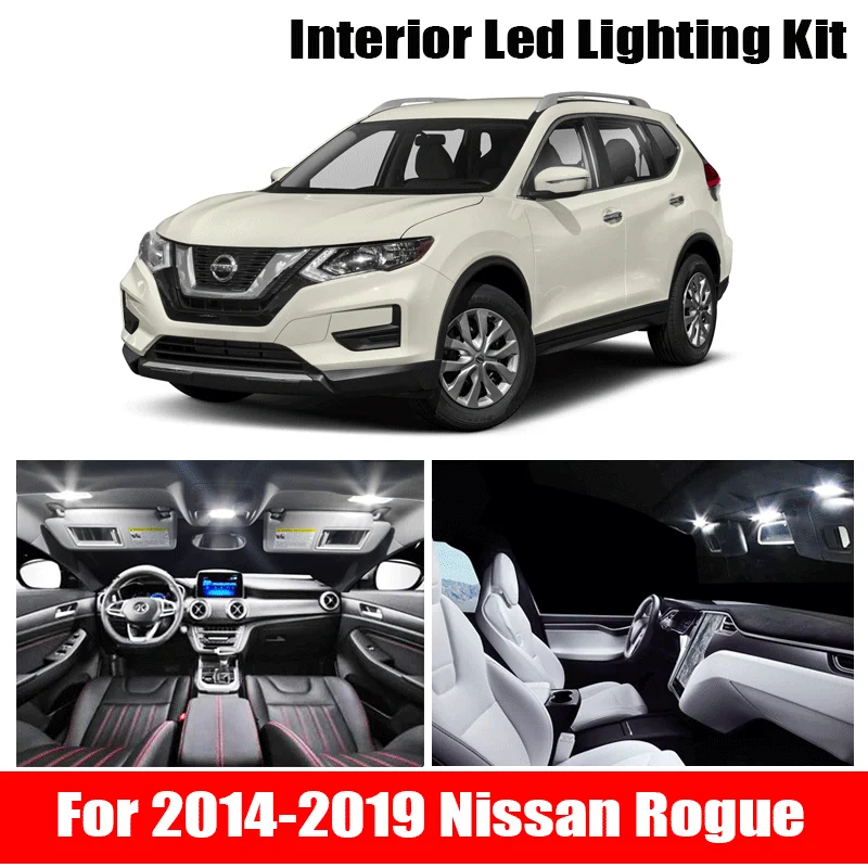 6 шт. встроенная светодиодная подсветка для салона автомобиля 2014 2015 2016 2017 2018 2019