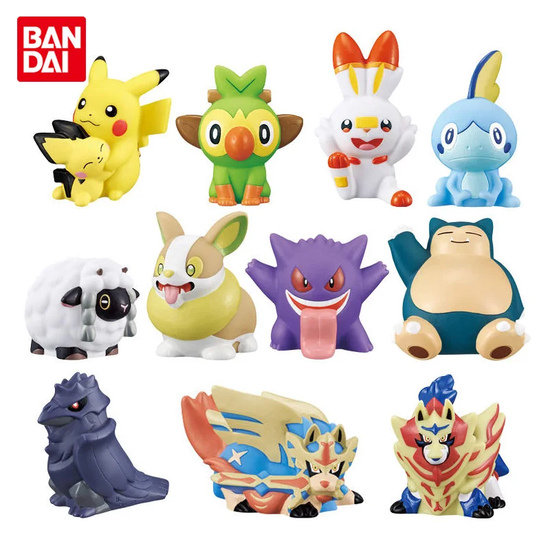 

Bandai Оригинальная кукла гасяпон, Покемон, пальчиковая кукла, призрак ГЭН, аниме игрушка, украшение