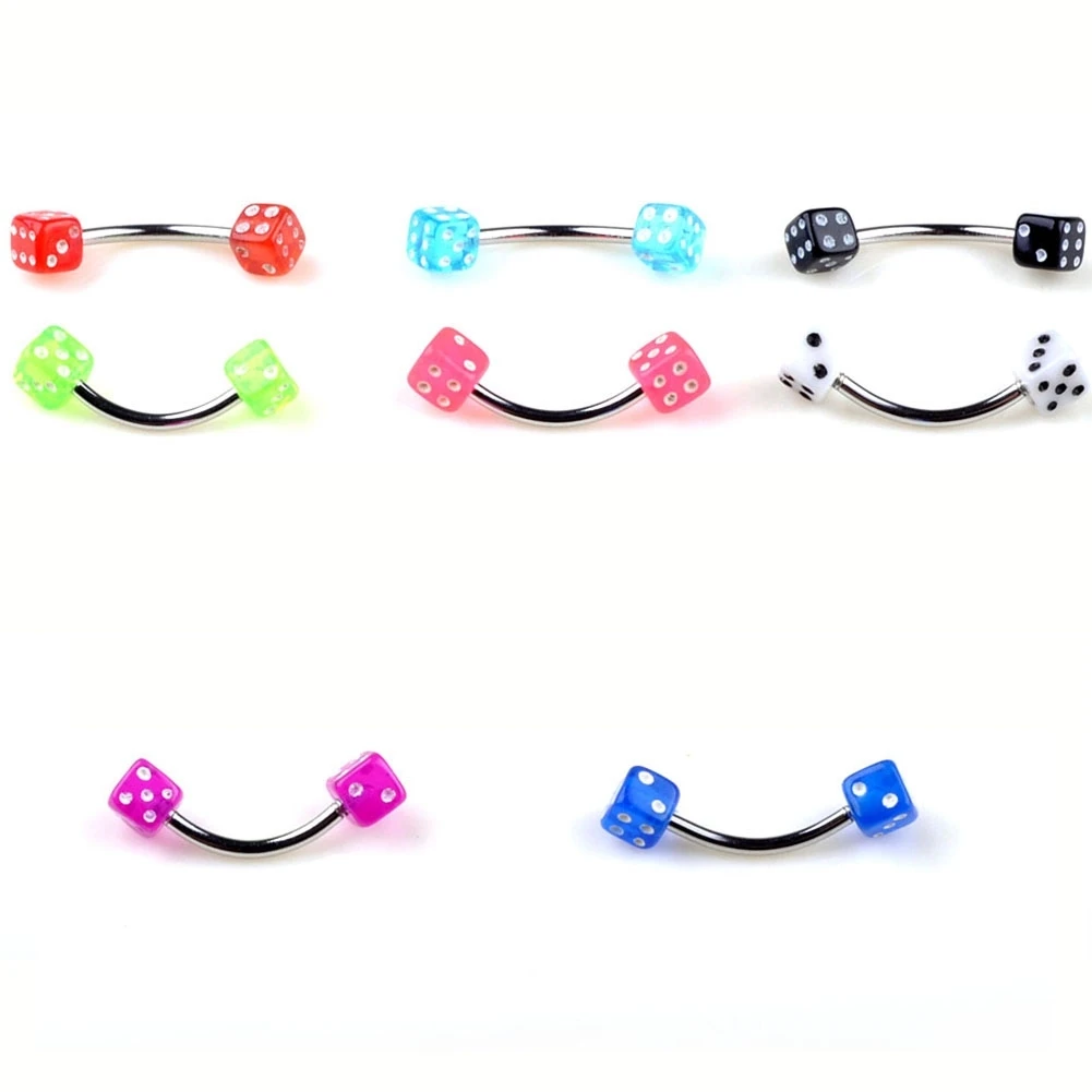 

NEW 2021 10Pcs Mixed Colorful Style Sexy Belly Bars Body Piercing Button Ring Navel Barbell Jewerly Lip Piercing Fashion Jewelry