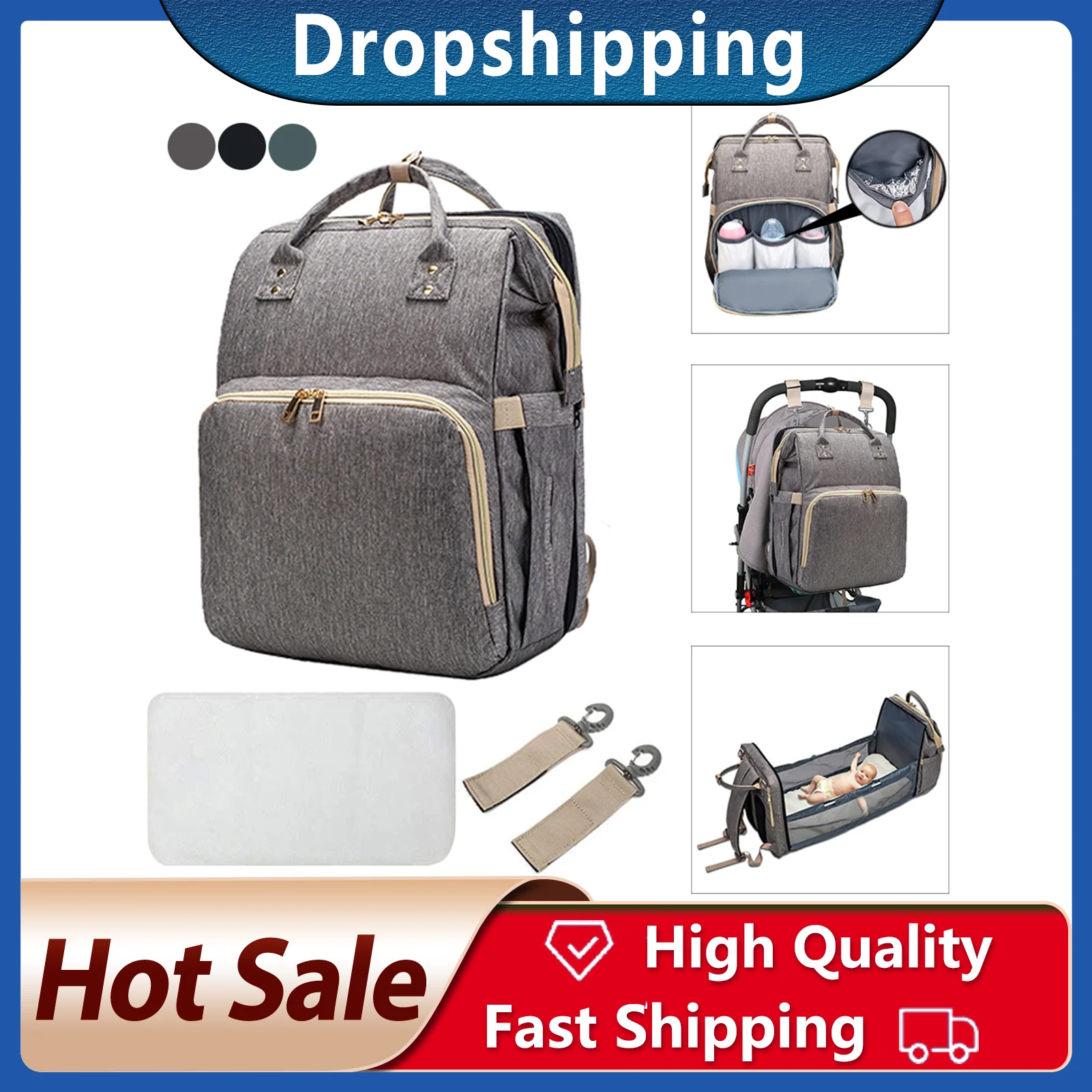 

New Maternity Backpack Dad Mom Baby Backpack Diaper Bag Lightweight Baby travel Beds Multi-Purpose Storage Bag Baby Nappy Bag