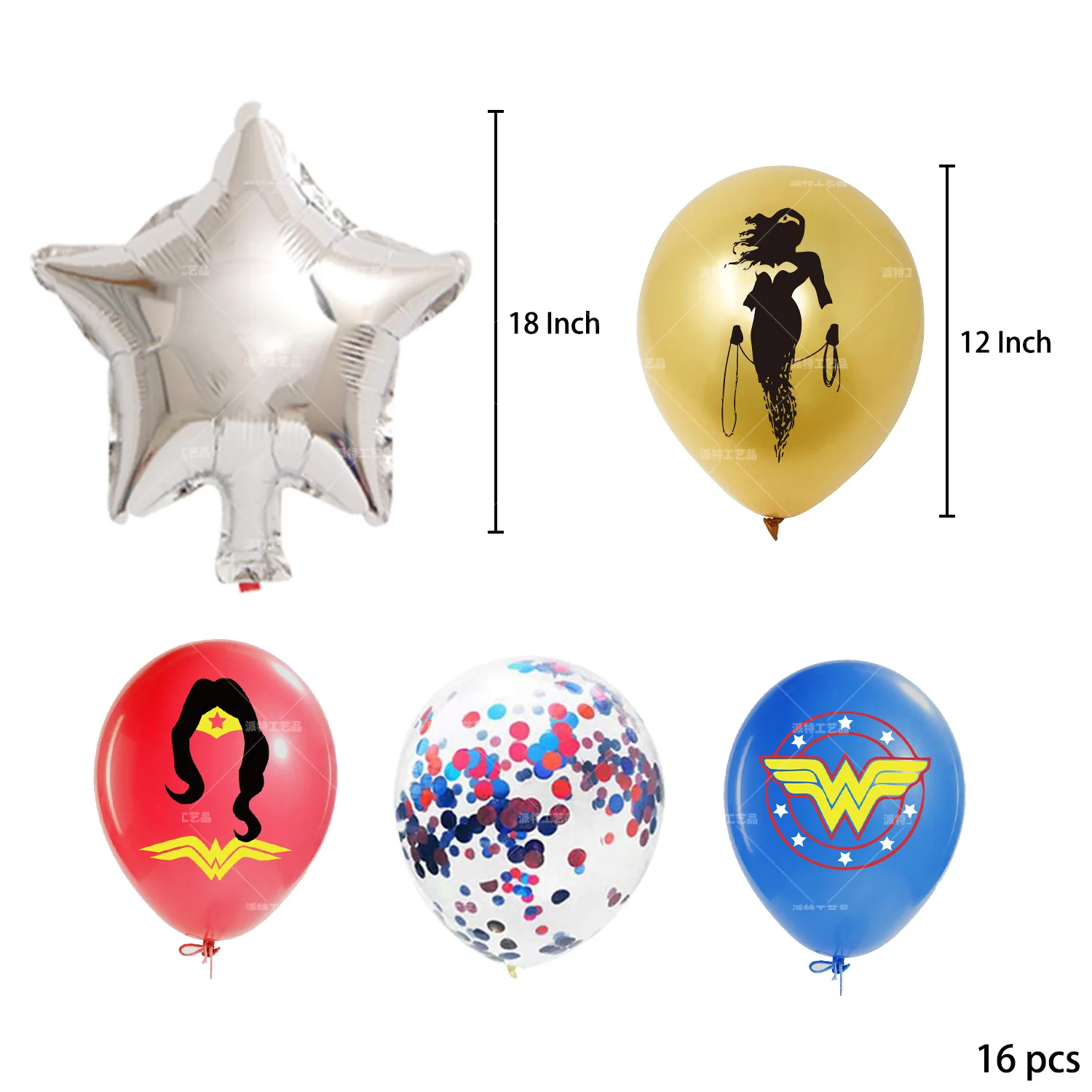 

Wonder Girl Hero Birthday Party Supplies for Carnival Baby Shower Birthday Graduation Anniversary Bachelorette Party Decor