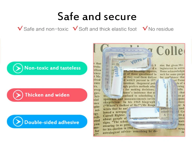 4/1pc/set Baby Silicone Safety Protector Table Corner Anticollision Furnitures Edge Guards Cover Durable L Shape Transparent NEW | Мать и
