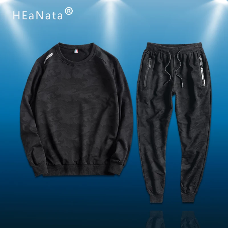 L-10XL Камуфляж для мужчин Спорт на открытом воздухе комплект спортивная хлопковая