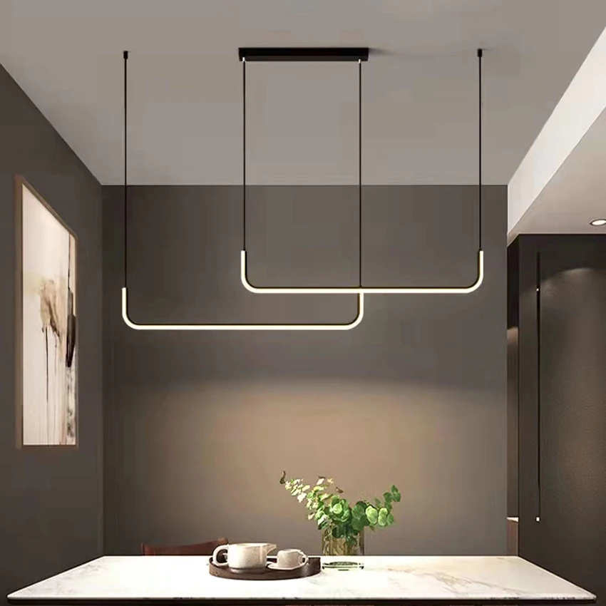 Скандинавская светодиодная Подвесная лампа современный простой светильник