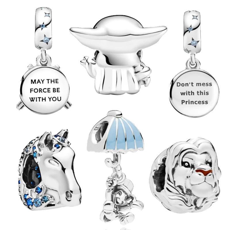 

Hot Sale STAR 925 Sterling Silver Charms Series Beads Fit Original Pandora Bracelet Jewelry Making Gift 9 Types