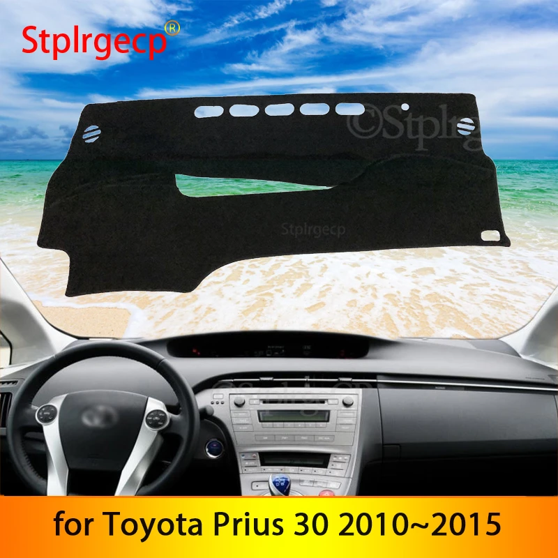

Противоскользящий коврик для Toyota Prius 30 2010 ~ 2015, накладка на приборную панель, Солнцезащитный коврик, аксессуары для автомобиля 2014 2013 2012, чехлы...