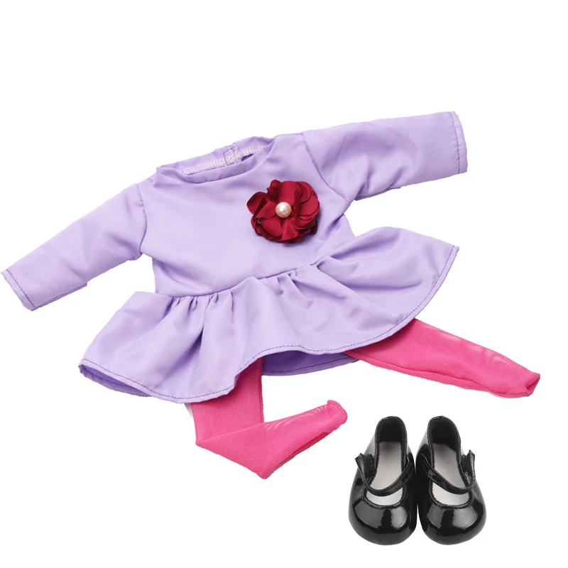 Кукольная одежда и + обувь комбинация 43 см аксессуары для кукол детей подарки на