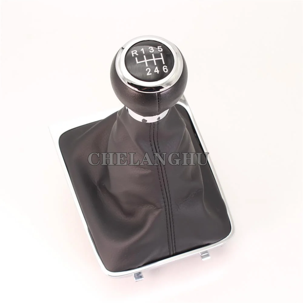 

Ручная 6-скоростная ручка переключения передач, кожаный багажник для VW Passat B6, вариант универсал 2006 2007 2008 2006 2010, автомобильный Стайлинг