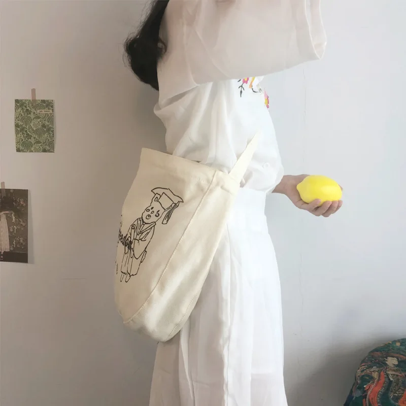 Youda Классический корейский стиль сумки мессенджеры мультяшный узор милая дикая