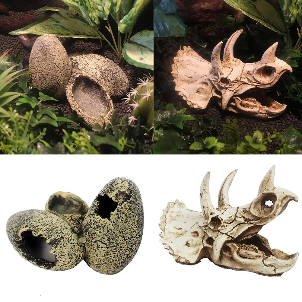1 шт. аквариум из смолы дракона/декорация для террариума череп динозавра