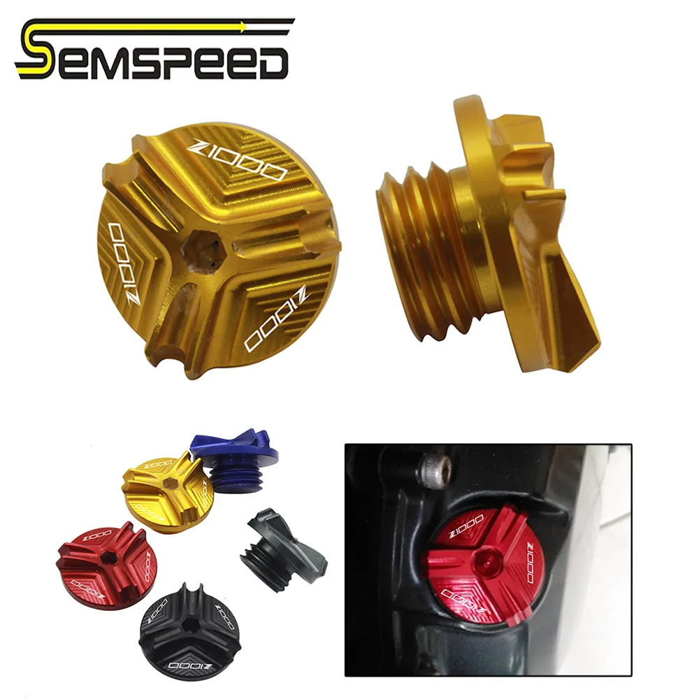 SEMSPEED M20 * 2 5 Z1000 логотип для KAWASAKI Z 1000 Z1000SX 2010 2018 2019 моторное масло мотоцикла заглушка