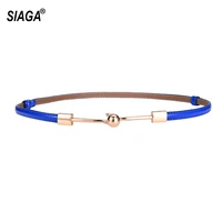 ladies fashion painted leather female ball hook buckle belt skirt decorative real genuine belt for women girls sa002