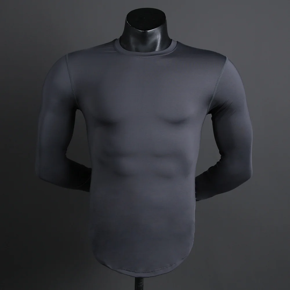 Men's Running Shirts Quick-Drying Compression Sports Shirts Gym Long Sleeve Training Jogging T Shirt for Men Gym Clothing