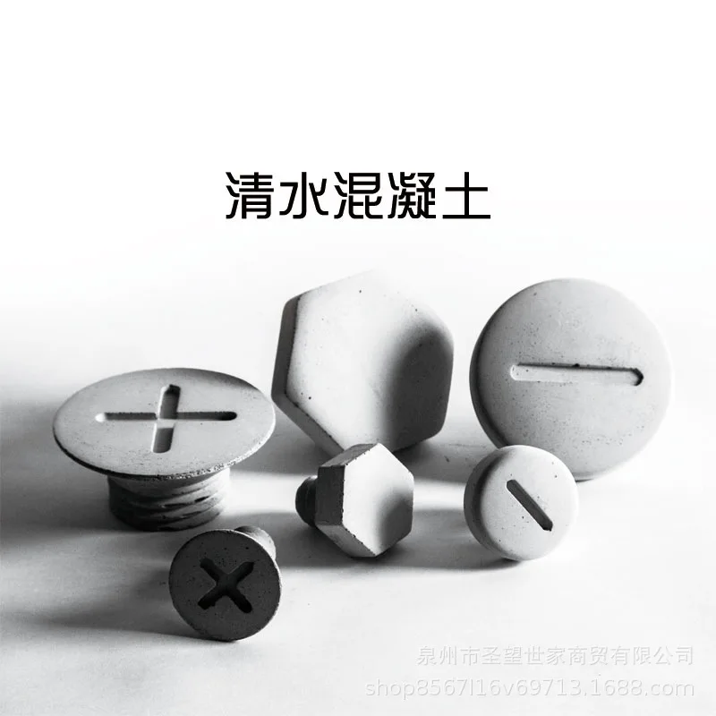 

Manufacturers Direct Selling Cement Hook Simple Nordic Industrial Wind Creative Cool Wall Hanging Decoration Water Concrete Hook