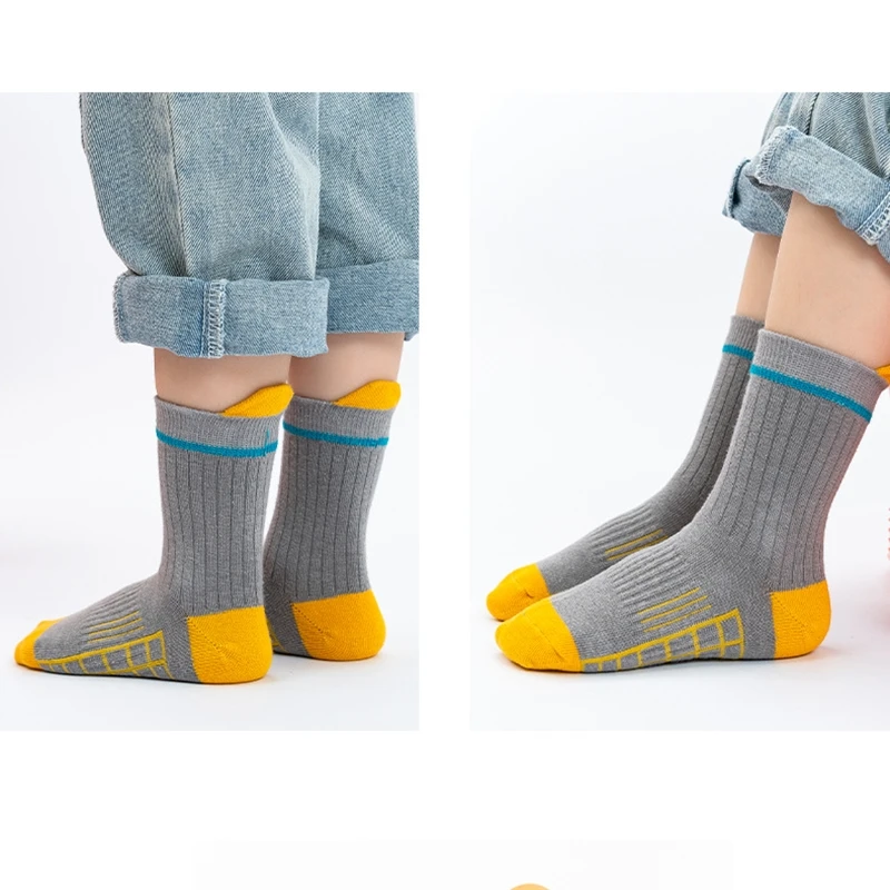 Детские зимние носки XPAY для мальчиков в студенческом стиле из чесаного хлопка