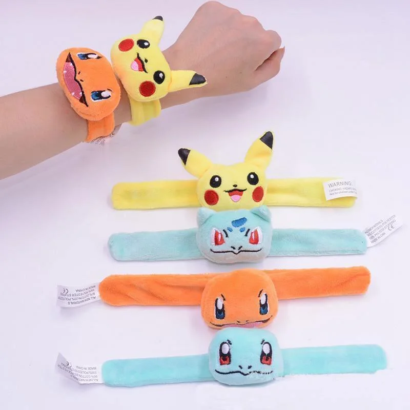 TAKARA TOMY Pokemon Stuffed Pikachu plush toys kawaii cute soft lucky doll mini hand ruler toys kids gift kids Christmas