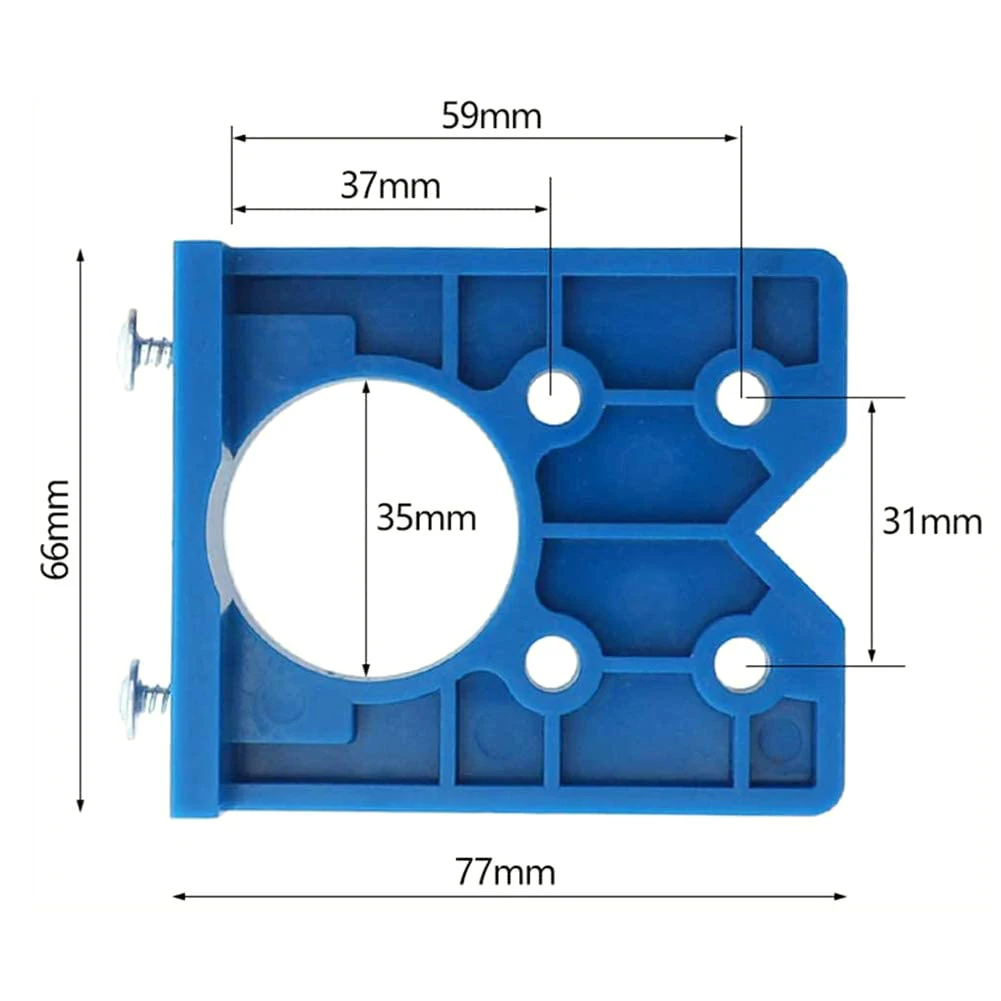 

35mm Hinge Drilling Jig Concealed Hinge Hole Drilling Guide Locator + Drill Bit Set Woodworking Hole Opener Door Cabinet Accesso