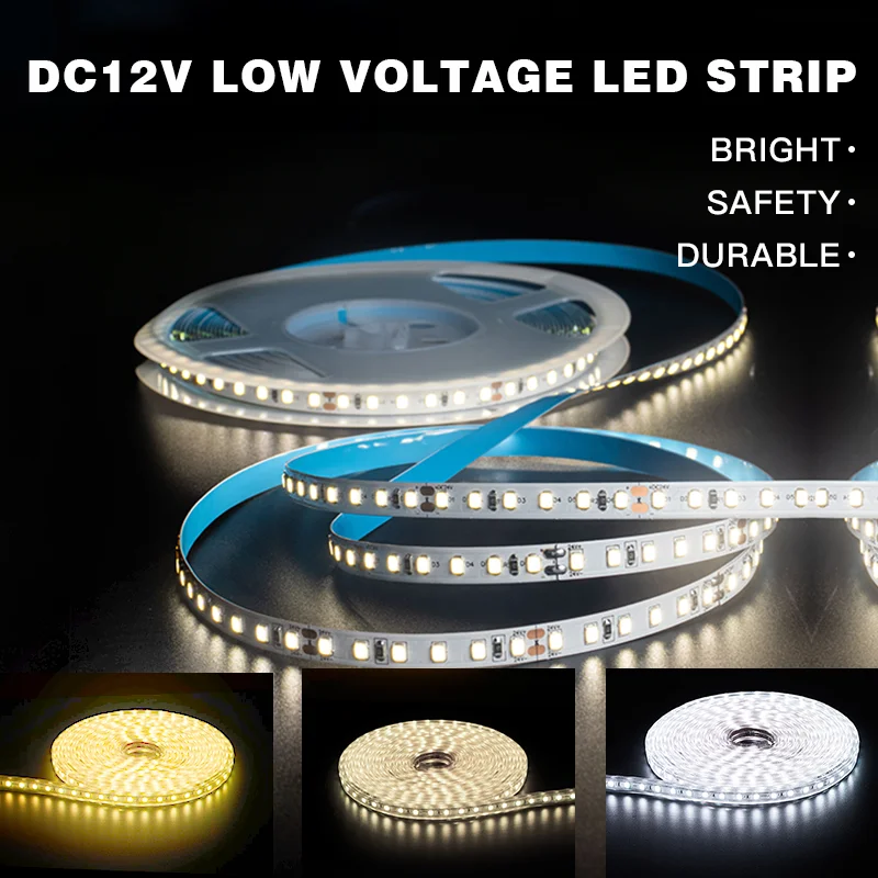 

1M DC 12V Flexible 120 LED On Strip 2835 SMD lights Festival Party Decoration lamp LED Tape Diode Ribbon