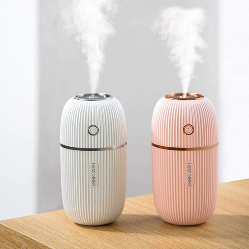 

Portable USB Mist Humidifier for Car Travel Office Bedroom,with Colors Night Light and Auto Shut-Off (300ML)