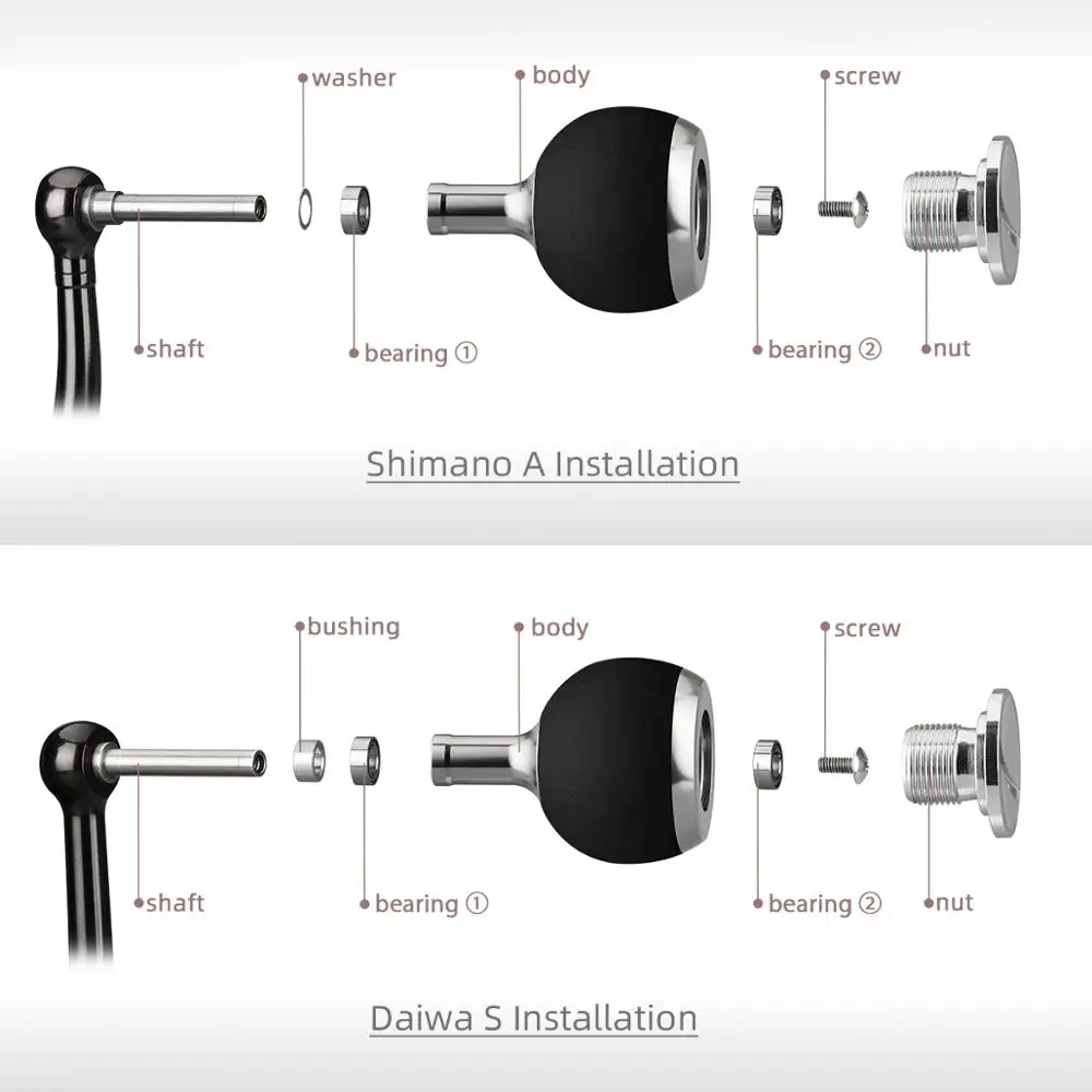 Gomexus ручка для катушки EVA 41 мм Shimano Nasci Twin Power Daiwa Certate LT Ручка настройки