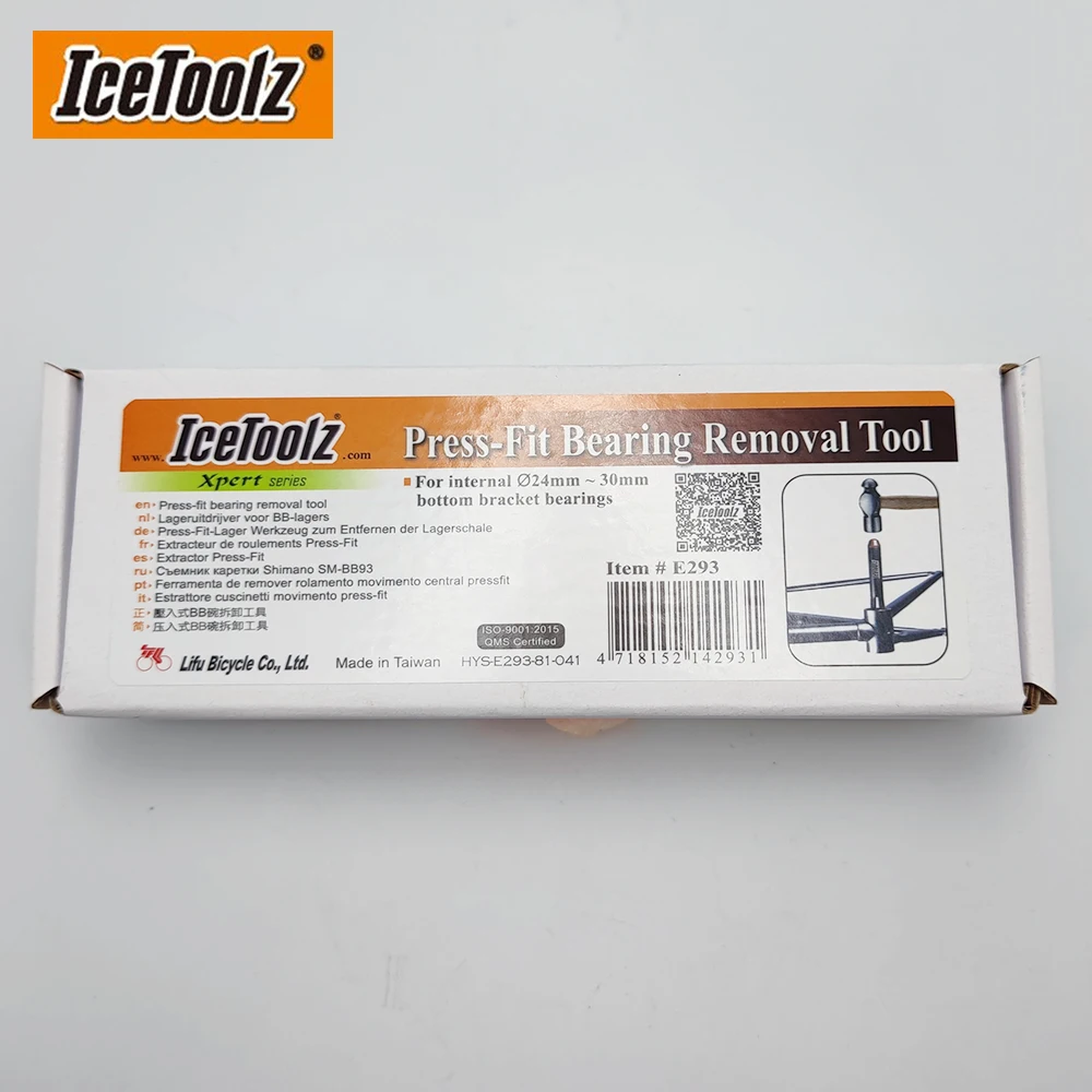 IceToolz E293 с прессом подходит для женской нижней кронштейна велосипеда B.B. Для