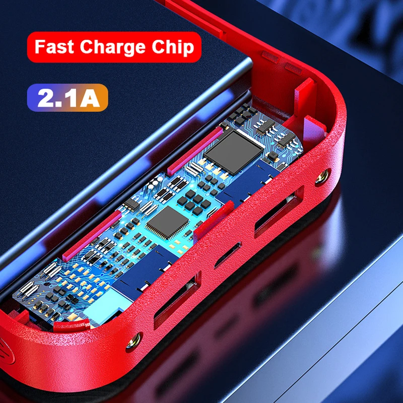 30000mah mini power bank 2usb led display portable external battery charger powerbank high capacity mobile power banks for phone free global shipping