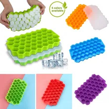 Ice Cube Tray Mould With Lid 37 Grids Safe Grade Silicone DIY Kitchen Utensils 20*12*2cm Multi-purpose Kitchen Tools & Gadgets