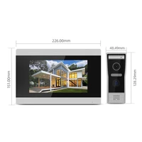Jeatone Tuya smart 7 inch WIFI Video intercom for home security Door phone Wireless doorbell remote control waterproof AHD cam