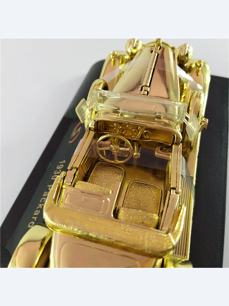 Coche antiguo Cl&aacute;sico Cadillac a escala 1:32, simulaci&oacute;n de aleaci&oacute;n galvanizada, colecci&oacute;n de juguete, modelo fundido a presi&oacute;n para decoraci&oacute;n, regalo para fan&aacute;ticos-4