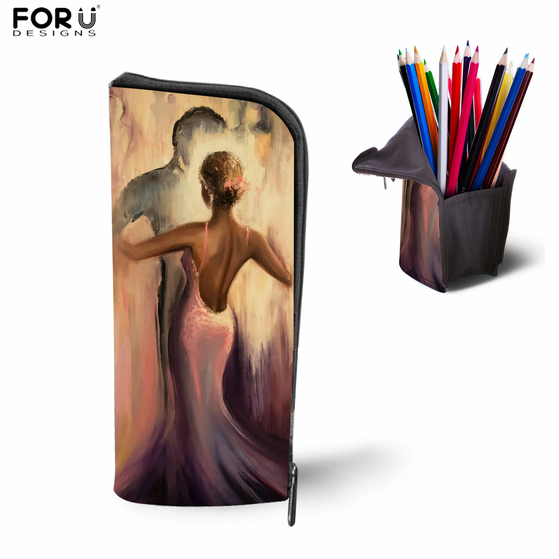FORUDESIGNS/балетный рюкзак с принтом для обуви для девочек; красивая школьная сумка для учеников начальной школы; Детский рюкзак для девочек; танцевальный рюкзак; наборы - Цвет: LH1217D