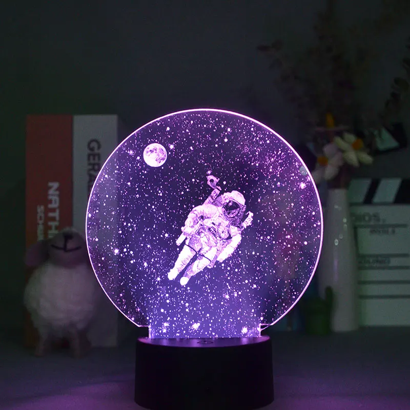 

Astronaut Lamp 3D Special Figure Led RGB Illusion Night Lights Birthday Gifts Kids Friends Lava Lamp Peripheral Decor Night Room