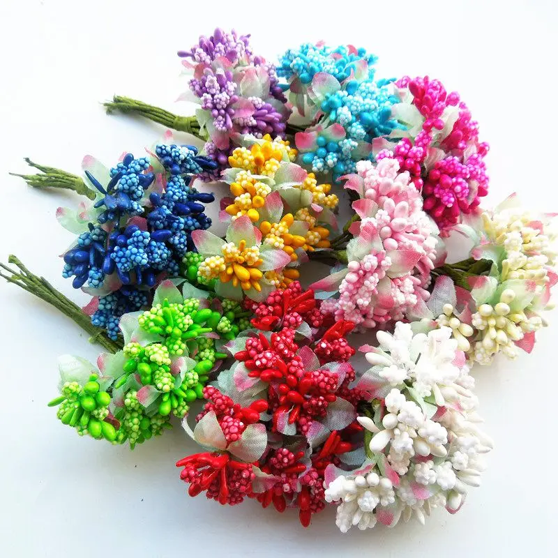 Искусственные гипсовые бутоны из бисера искусственные мини с тычинками в виде