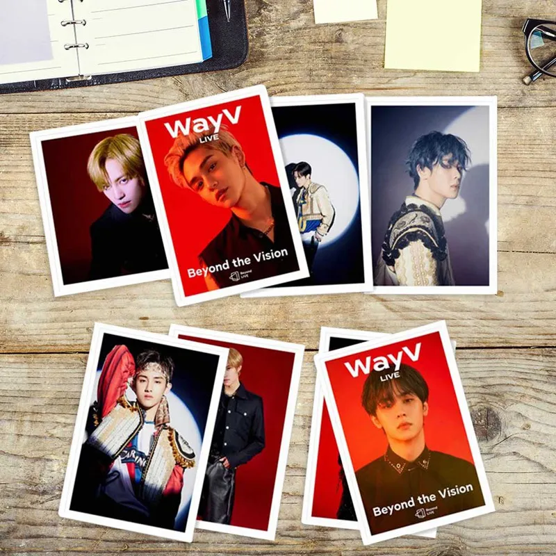 

40PCS/Set High Quality Kpop NCT WAYV Photo Cards Winwin Lucas Ten HD Photocard LOMO Cards Stationery Set